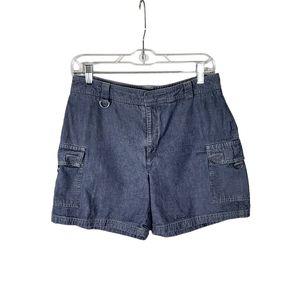Dockers vintage woman blue denim jeans Shorts size 10
